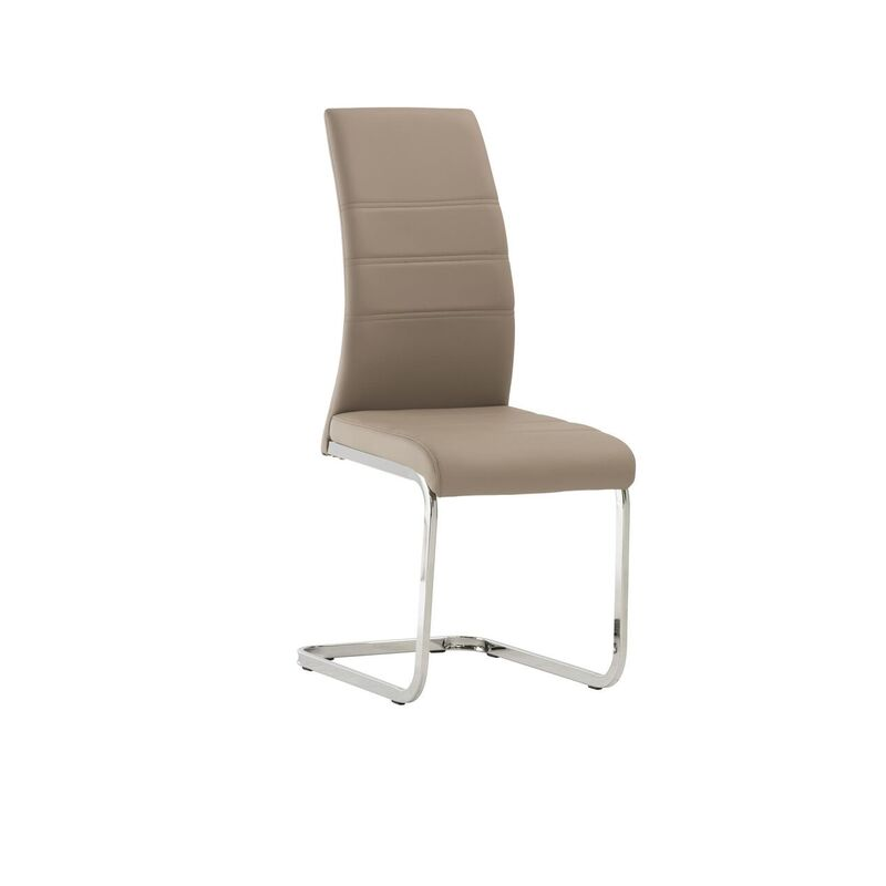 Soho Cappuccino Leather Dining Chair
