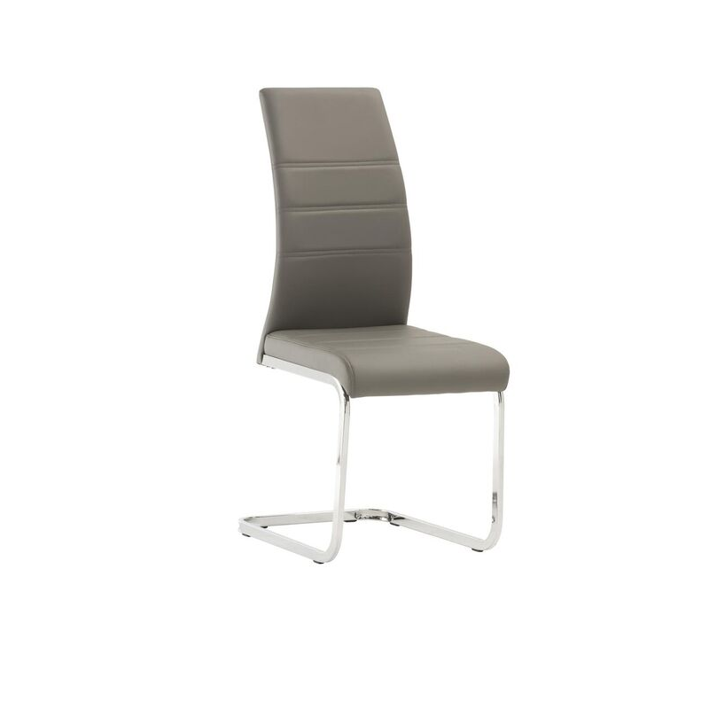 Soho Grey Leather Dining Chair