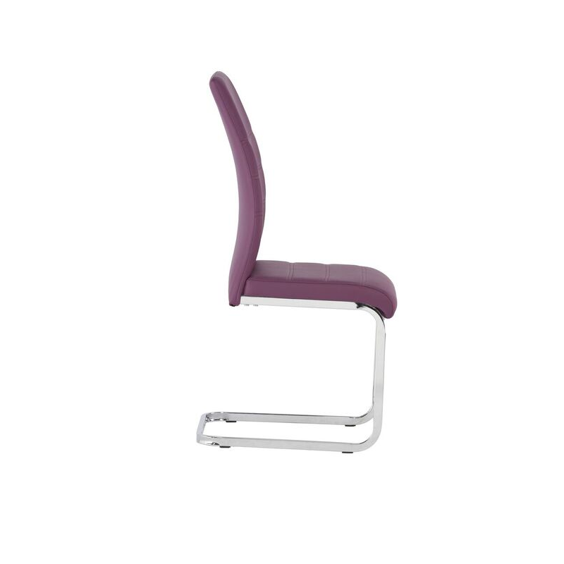 Soho Purple Leather Dining Chair Dining Furniture Fads