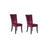 radience purple velvet dining chairs