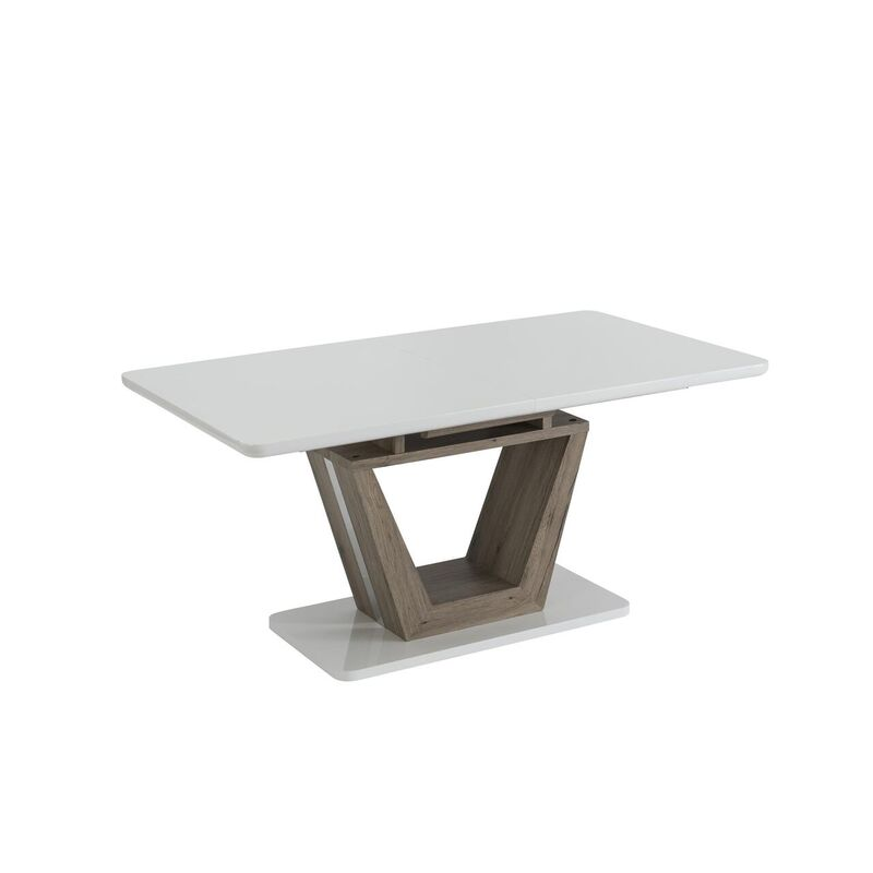 Vittoria Oak Finish Extending Dining Table Dining Furniture FADS