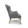 Herman Buttoned Back Stone Grey Chair 2