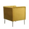 Goldenrod Brushed Velvet Armchair 3