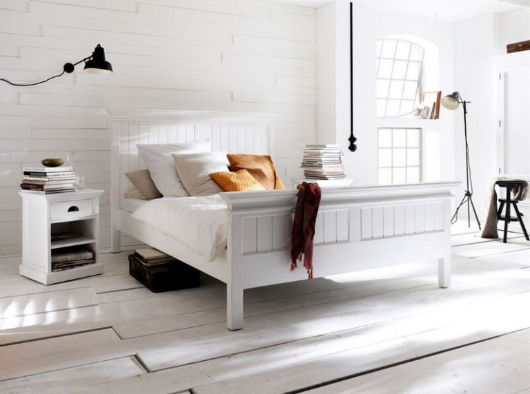 Halifax White Painted Bed Frame Bedroom Furniture FADS