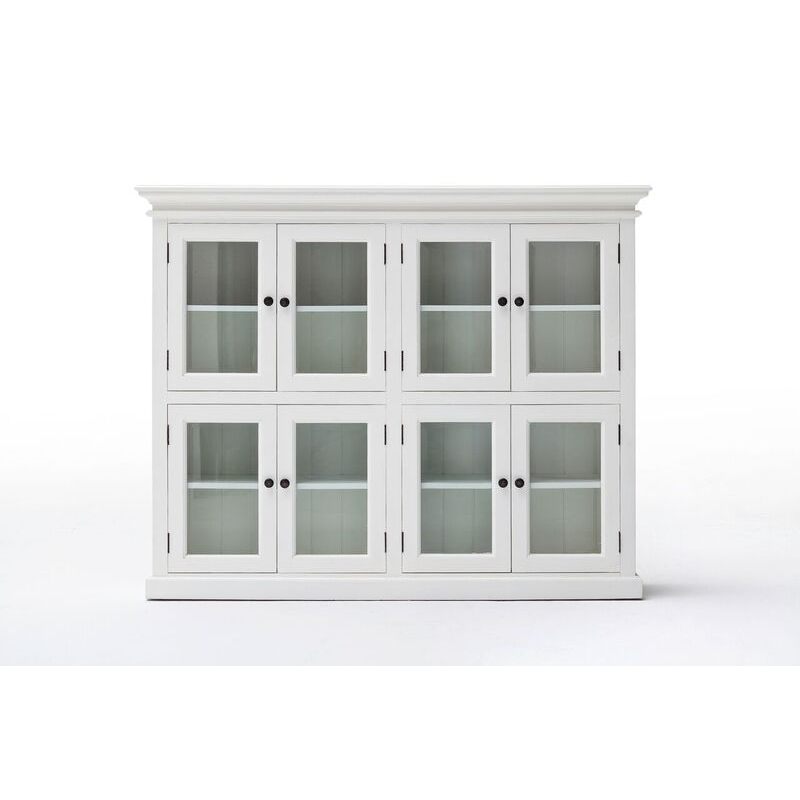 Halifax White Painted 8 Door Display Cabinet 4