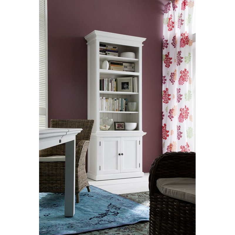 Halifax White Painted Bay Hutch Display Unit 3