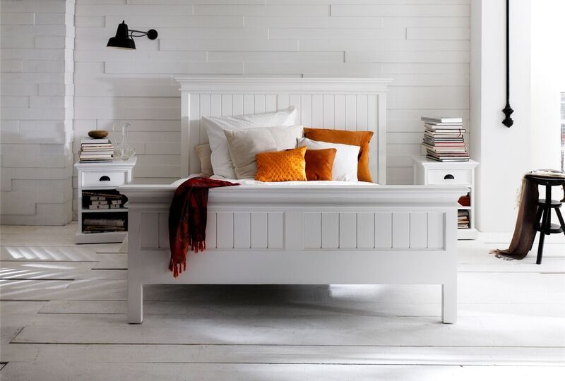 Halifax White Painted Bed Frame Bedroom Furniture FADS