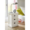 Halifax White Painted Bedside Drawer Unit 1