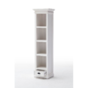 Halifax White Painted Bookcase With Drawer 5
