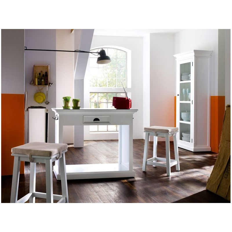 Halifax White Painted Single Display Unit Dining Furniture FADS