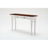 Provence Accent White Distressed Finish Console Table 9