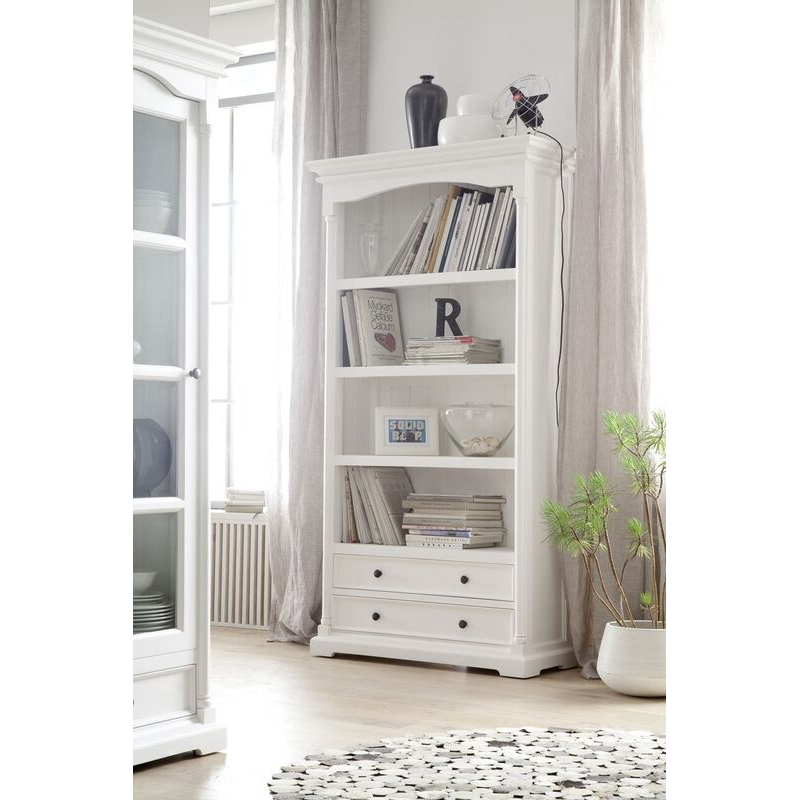 Provence White Painted Bookcase