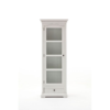 Provence White Painted Glass Cabinet 2