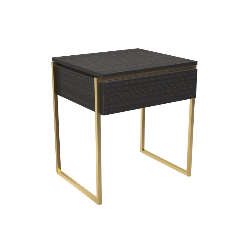 Federico Black Stained Oak Side Table 3