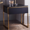 Federico Black Stained Oak Side Table 4