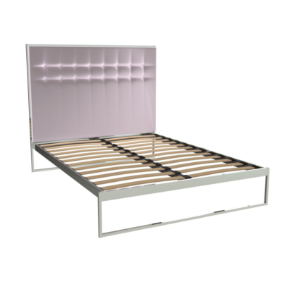 Federico Blush Velvet Bedstead