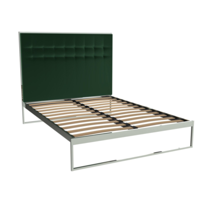 Federico Deep Green Velvet Bedstead 1