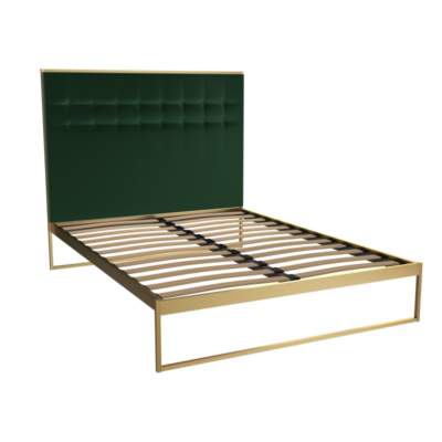 Federico Deep Green Velvet Bedstead 2