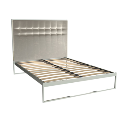 Federico Grey Velvet Bedstead 2