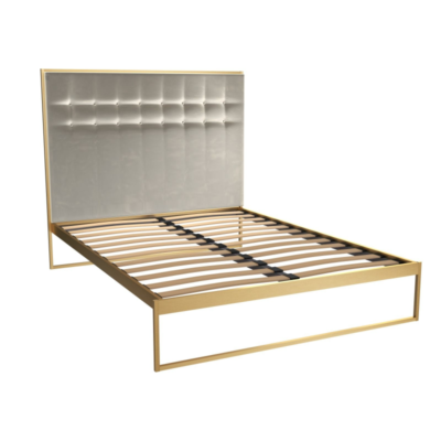 Federico Grey Velvet Bedstead