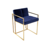 Federico Midnight Blue Velvet Dining Chair 2