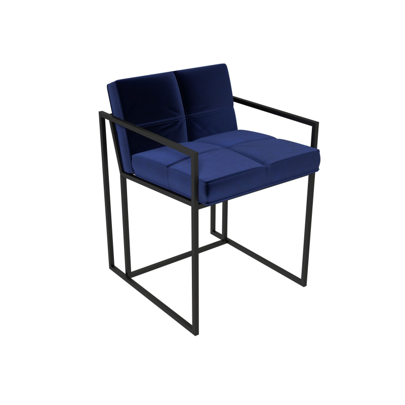 Federico Midnight Blue Velvet Dining Chair FADS