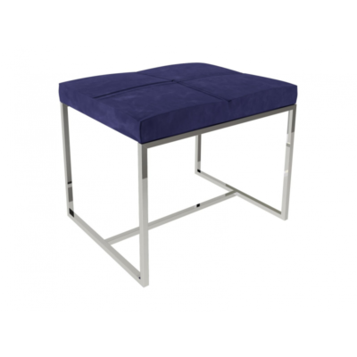 Federico Midnight Blue Velvet Stool 1