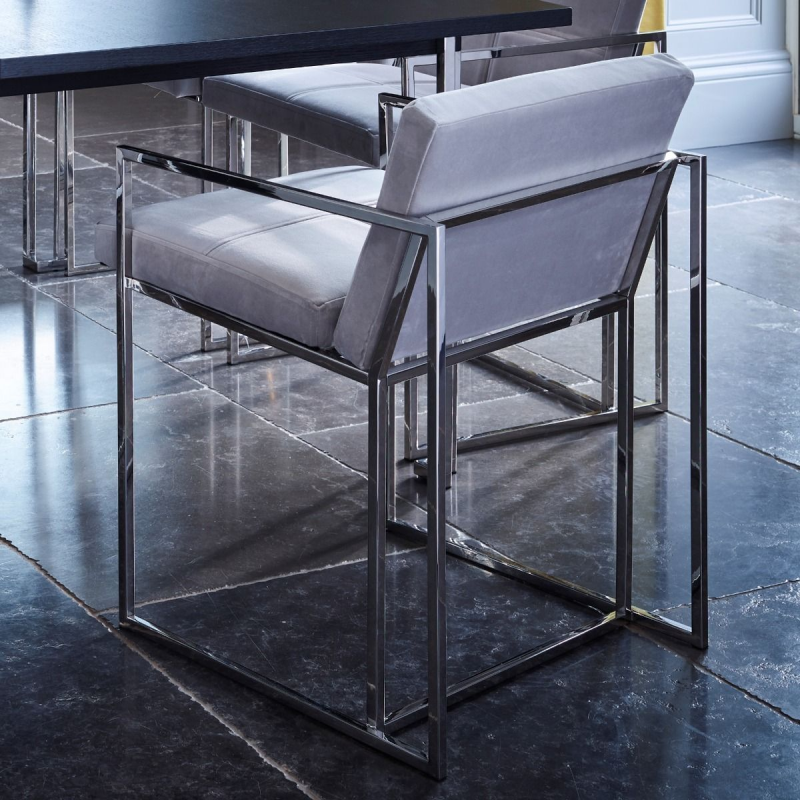 Federico Mushroom Velvet Dining Chair | Dining Furniture | FADS