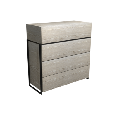 Federico Weathered Oak 4 Drawer Chest