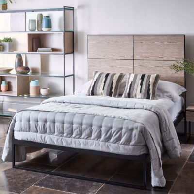 Federico Weathered Oak Bedstead 1