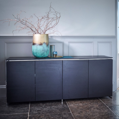 The Federico Black Stained Oak Sideboard 4