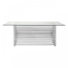 Vogue Silver Slatted Dining Table