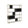 Federico Black Stained Oak High Bookcase 4