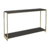 Federico Narrow Black Stained Oak Console Table 3