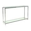 Federico Narrow Clear Glass Console Table 1