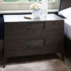 Fitzroy Charcoal Oak 2 Drawer Wide Bedside Chest lifestyle