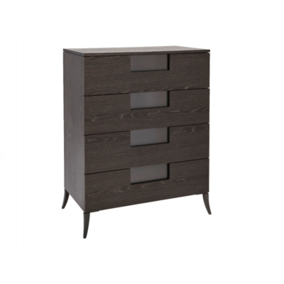 Fitzroy Charcoal Oak 4 Drawer Wide Chest