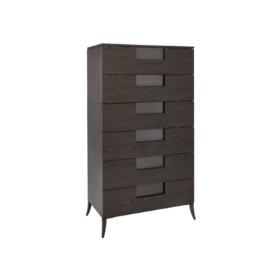 Fitzroy Charcoal Oak 6 Drawer Wide Chest