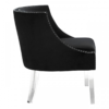 Clarence Studded Black Accent Chair 2