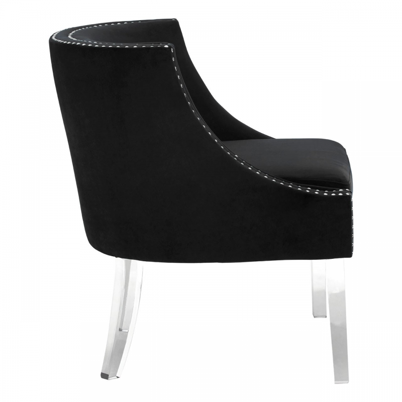 black accent chair