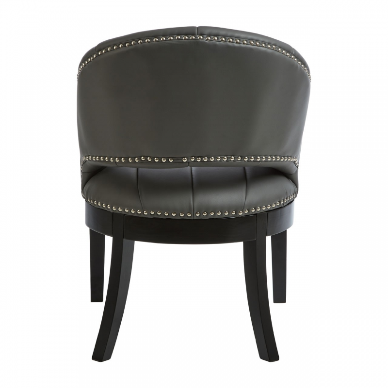 Dorechester Grey Faux Leather Chair Living Furniture FADS