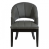 Dorchester Grey Faux Leather Chair