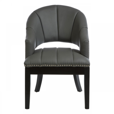 Dorchester Grey Faux Leather Chair