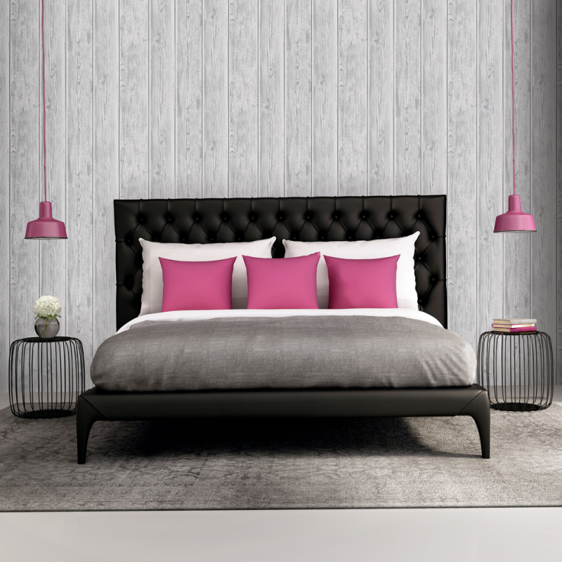 Lipsy Meatllic Silver Wooden Wallpaper 1