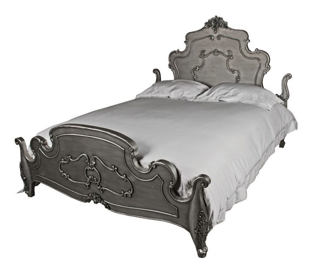 silver rose kingsize bed