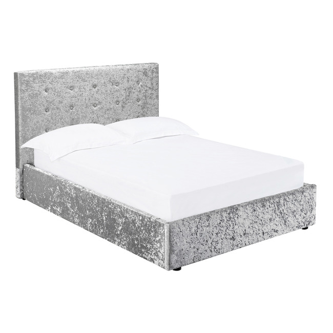 Rimini Crushed Velvet Single Bed Fabric Beds FADS