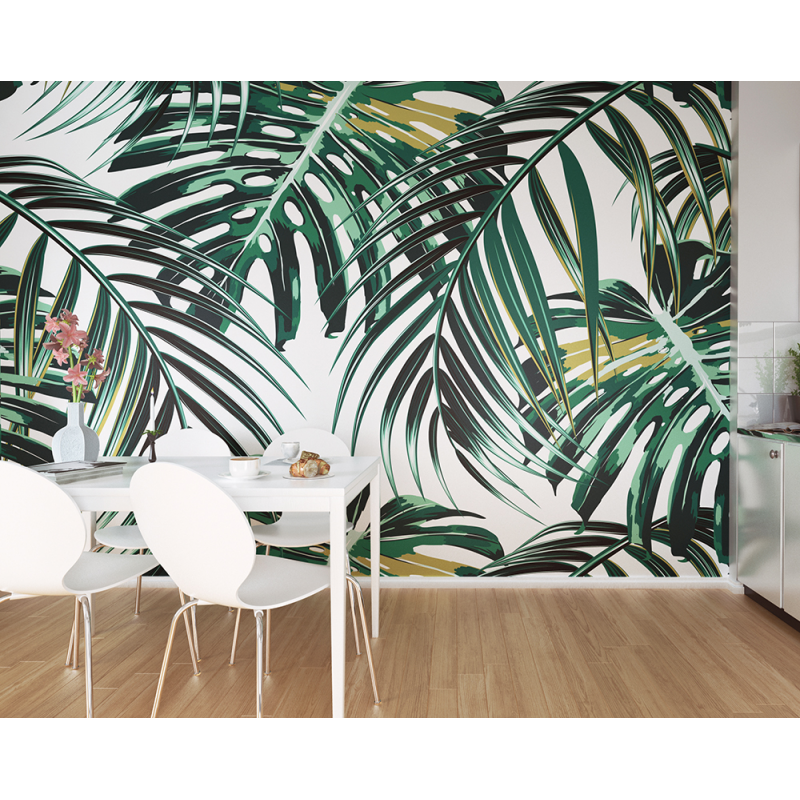 Tropical Leaves Wall Mural Wallpaper & Wall Murals FADS