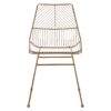 District Gold Metal Wire Chair