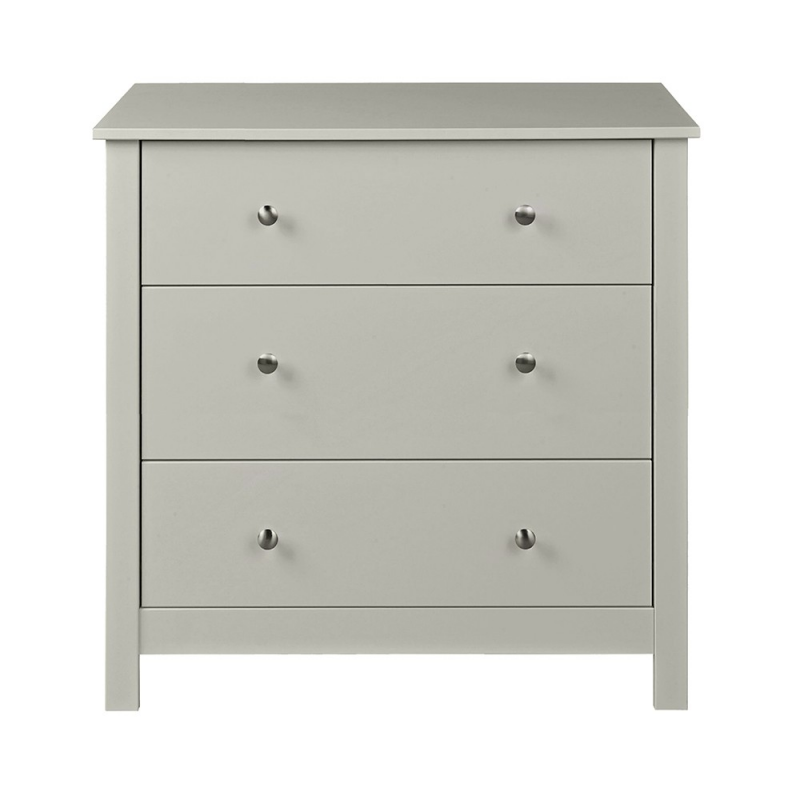Florence 3 Drawer Soft Grey Chest 1