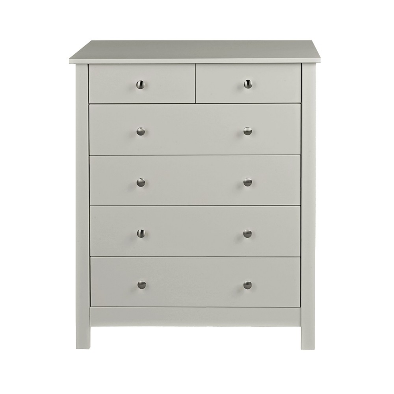 Florence 6 Drawer Soft Grey Chest 1